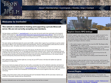 Ironhelm Minecraft Server